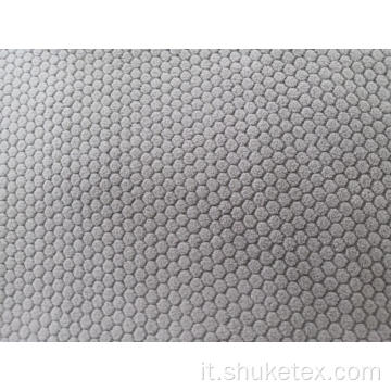 Tessuto jacquard in pile polare 100% poliestere